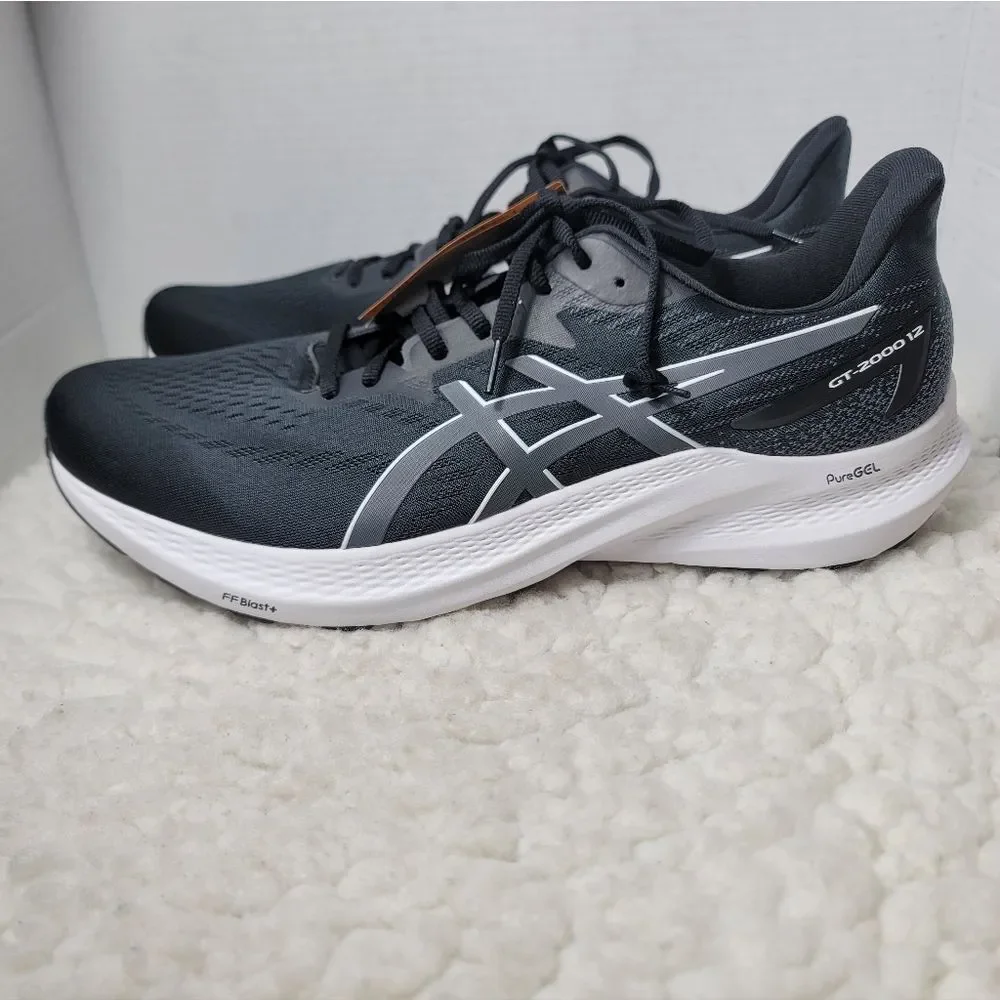 ASICS GT-2000 12 Men’s 15 Extra Wide Black Running Shoes 1011B686 New